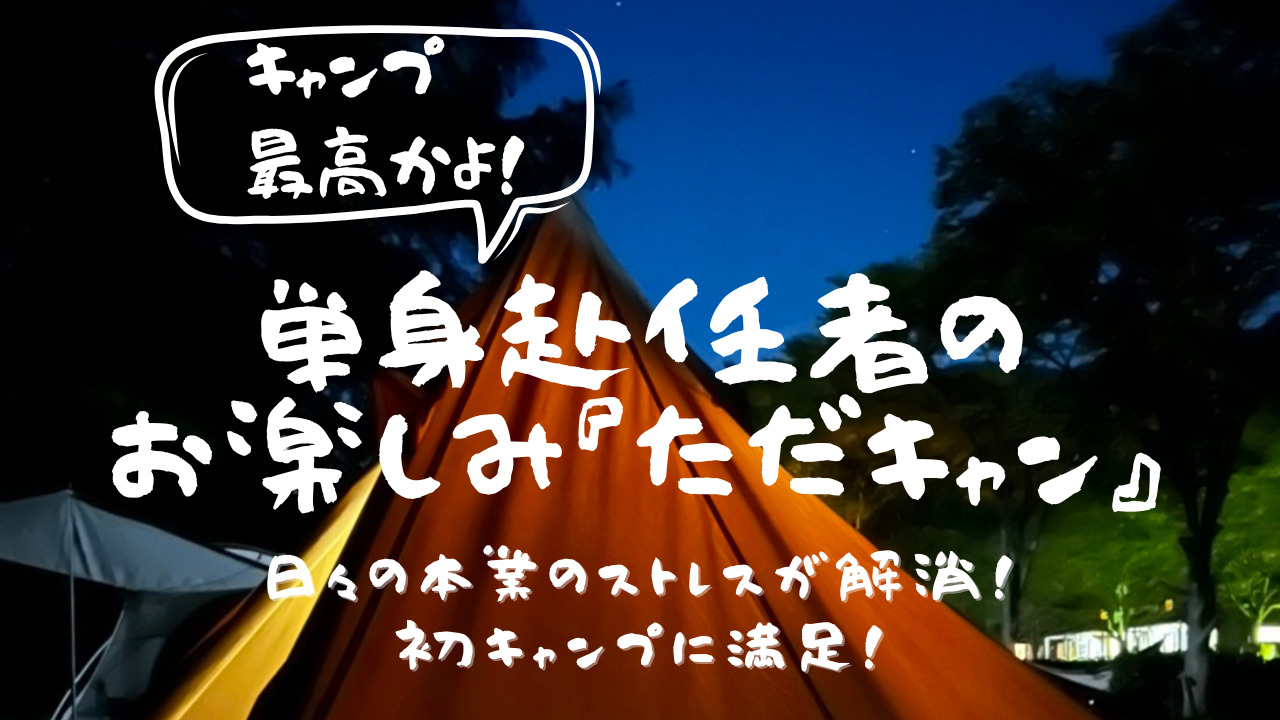 単身赴任者のお楽しみ『ただキャン』