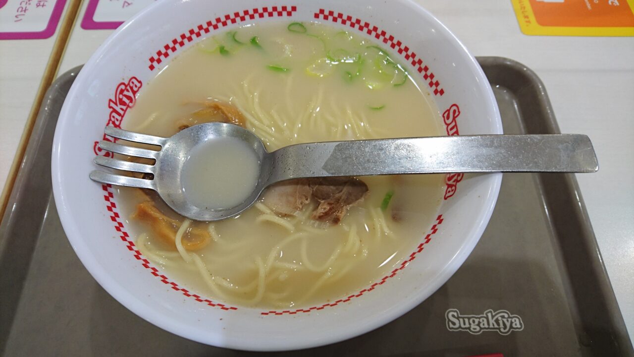 スガキヤラーメンのラーメンフォーク